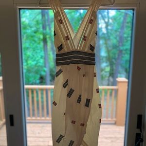 Free People Cross Back Midi Dress; Size 6